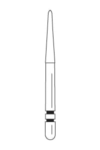 Two Striper FG Diamond MFS Finishing Round End Taper 257 - Pack 5