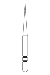 Two Striper FG Diamond MFS Finishing Interproximal Trimmer 201 - Pack 5
