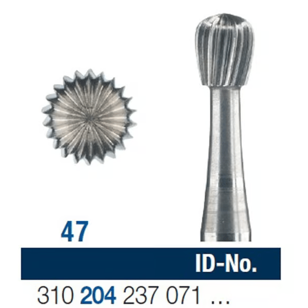 Steel Bur RA Football Fig.48-023 - Pack 10 *WSL