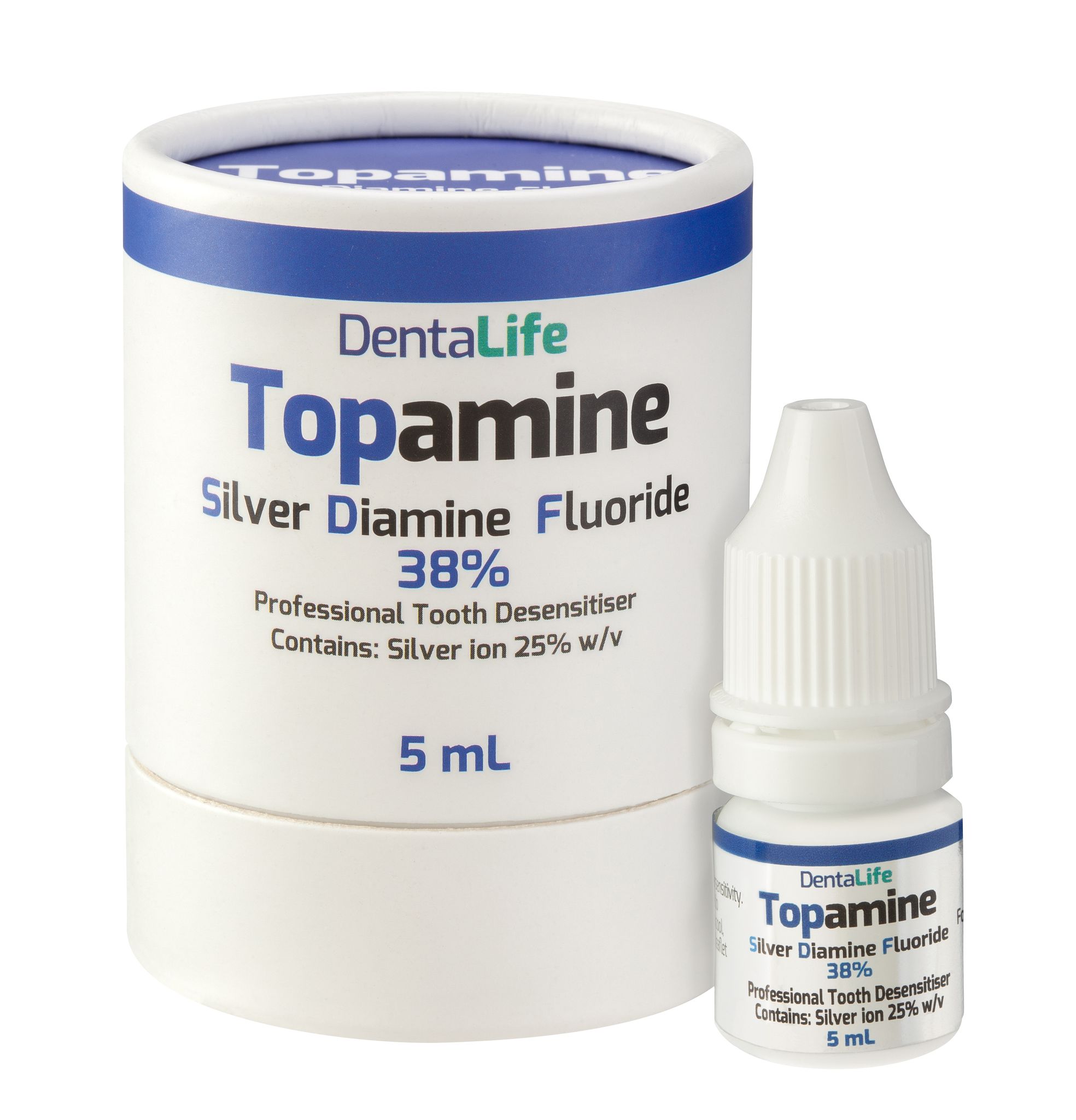 Topamine SDF (Silver Diamine Fluoride),  Silver ion 25% w/v - 5ml Bottle