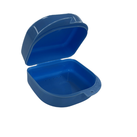 Plastic Denture Boxes Blue