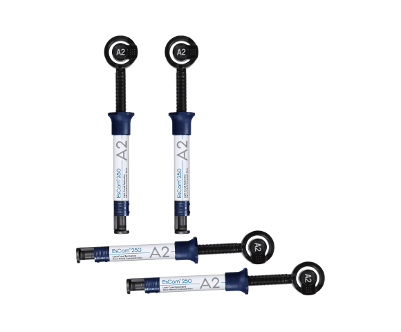 EsCom 250 Light-Cured Restorative Hybrid Composite Resin - 4g Syringe