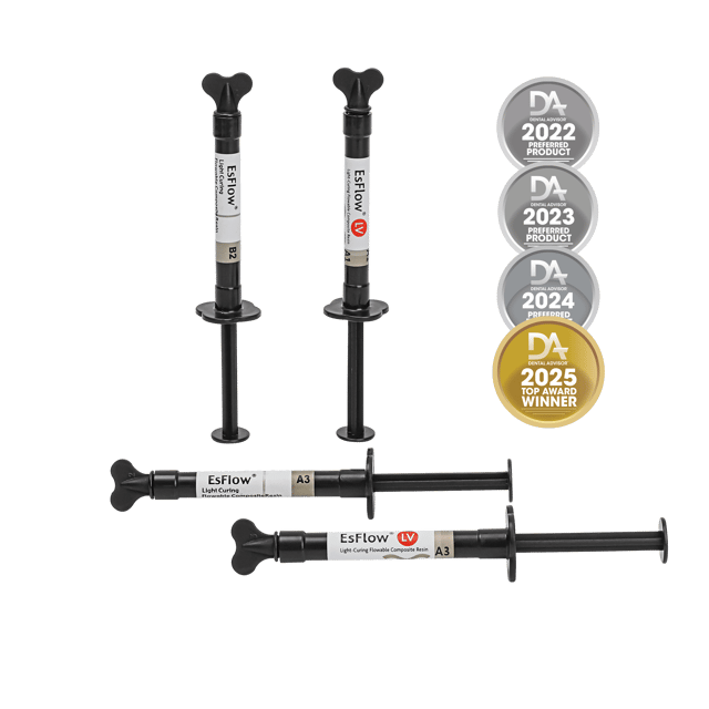 EsFlow Light-Cured Flowable Composite Resin - 2g x 2 Syringes