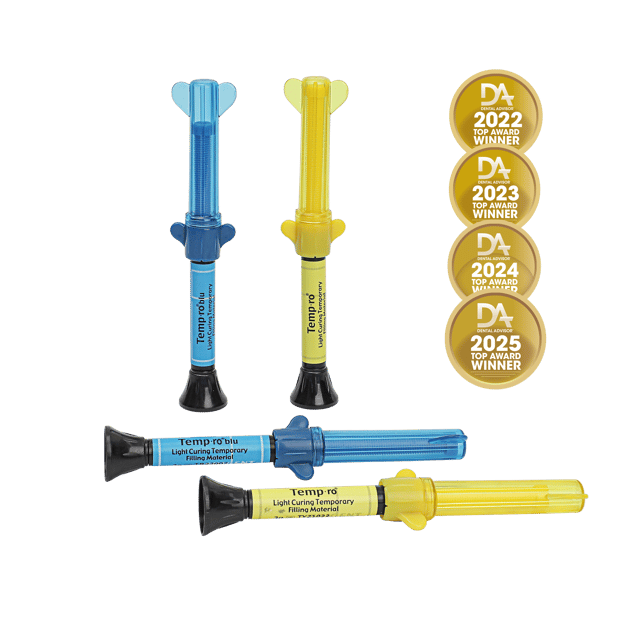 Temp ro Light-Cured Temporary Filling Material High Viscosity - 3g x 3 Syringes