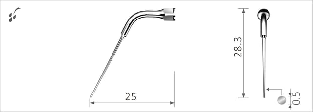 Xpedent Tips suitable for EMS Scaling Devices, XP-E14 - Each
