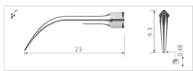 Xpedent Tips suitable for EMS Scaling Devices, XP-G5 - Each