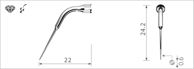 Xpedent Tips suitable for EMS Scaling Devices, XP-E15D - Each