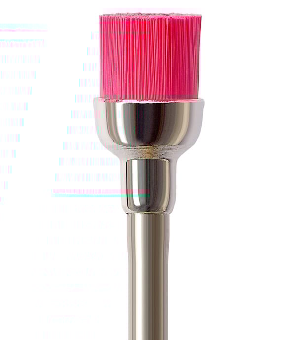 Prophylaxis Bristle Brush RA 070 Inverted Cone Soft 400, Pink, P1472G - Pack 100