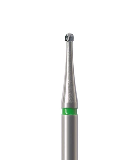 Carbide Bur RA Round Fig H1S Fast Cutting, 001 014 Coarse, #4 - Pack 5