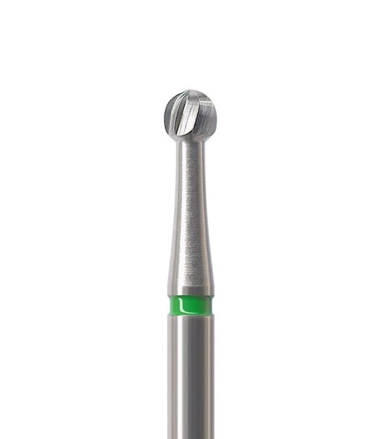 Carbide Bur RA Round Fig H1S Fast Cutting, 001 027 Coarse - Pack 5