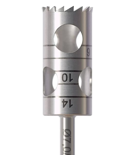 Trepan Stainless Steel Bur Long RA for Oral Surgery RF229L-060-RAL - Pack 1