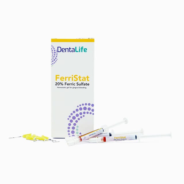 FerriStat 20% Ferric Sulfate Hemostatic Gel , 10 x 1.2ml Syringe with 20 x Infusor tips, DL2580 - Kit