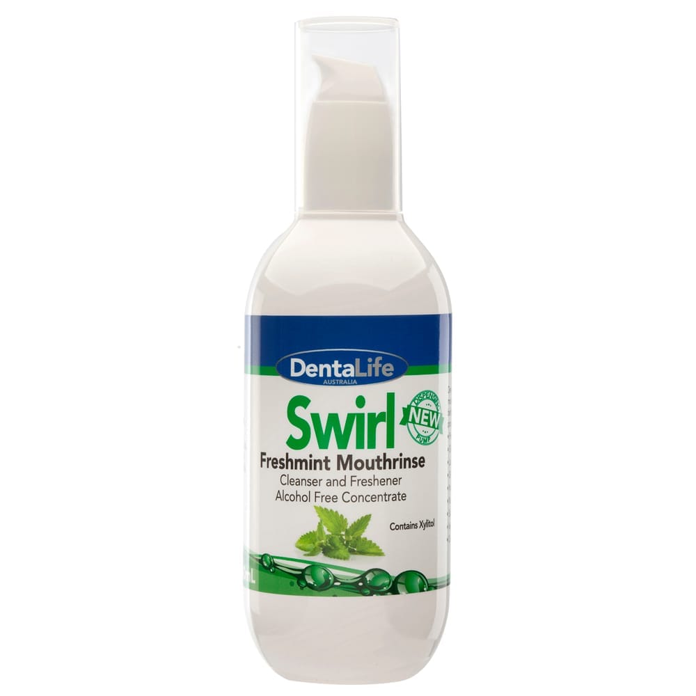 Dentalife Swirl Mouthrinse Concentrate Alcohol Free - FreshMint, 200ml