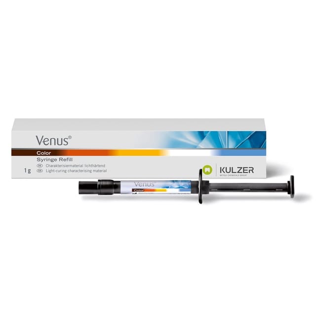 Kulzer Venus Color Syringe 1gm - Choco, 5 cannulas (tips)