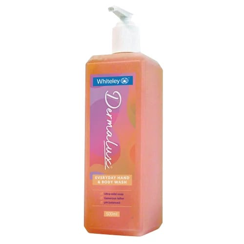 Dermalux Everyday Hand & Body Soap for Everyday Use, 500ml - Each