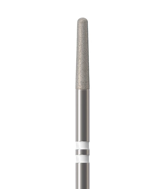 Diamond Bur HP for Preparing Zirconia Round End Taper Fine, K856-016UF-FG - Pack 5