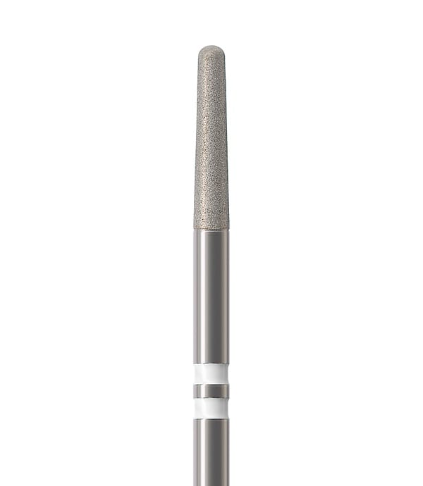 Diamond Bur HP for Preparing Zirconia Round End Taper Fine, K856-016UF-FG - Pack 5